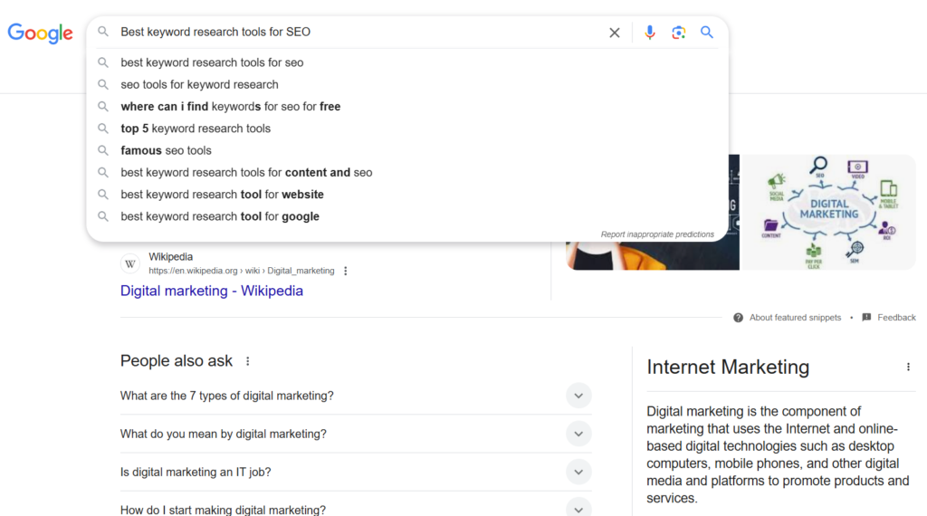 long tail keywords