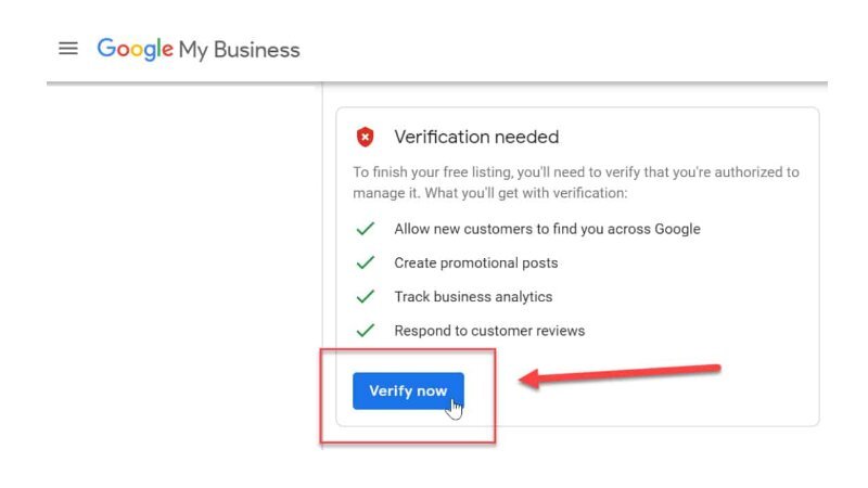 How to verify google my business account